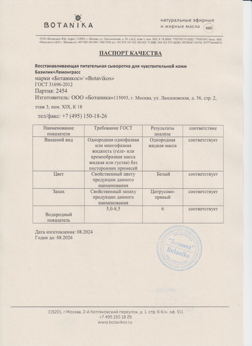 Паспорт №082024